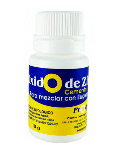 Oxido de Zinc pequeño 10 grs