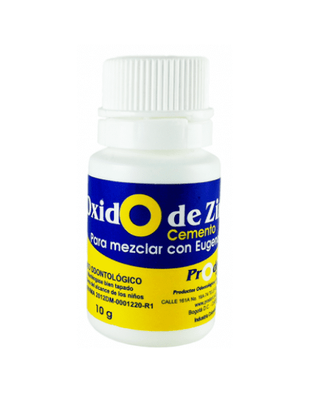 Oxido de Zinc pequeño 10 grs