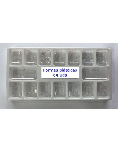 Formas plasticas surtidas adulto 64 uds